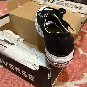 Converse Women's Chuck Taylor All Star Lift Sneakers, Black/White, Size 8 M US